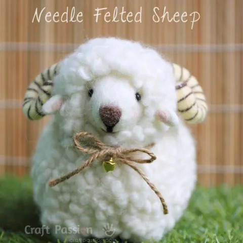 Needle Felted Sheep - How To