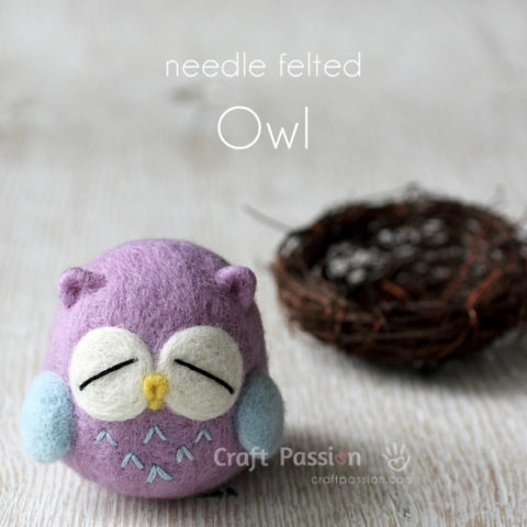 Needle Felted Owl - How To