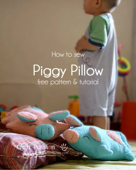 piggy pillow sewing pattern