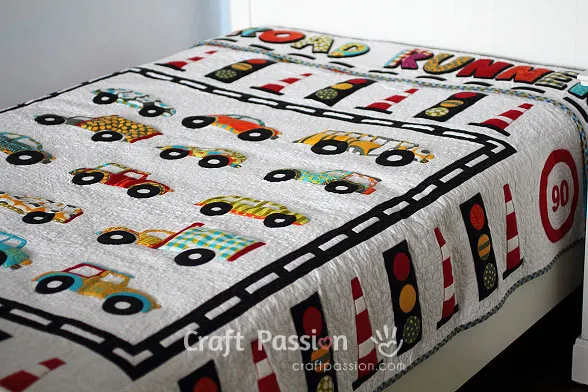 cras trucks quilt pattern for boy