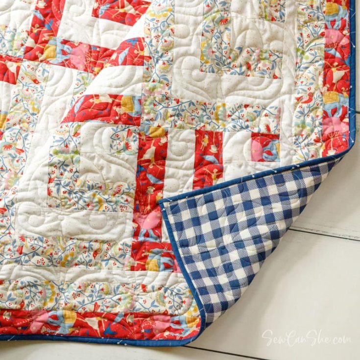 Quilt your way into a cozy haven with this ridiculously stunning yet simple log cabin quilt. It&rsquo;s a fast project and great for beginners. Can you believe that it only uses three yards of fabric? The finished size is a throw quilt, 50&rdquo; x 60&rdquo;.&nbsp;