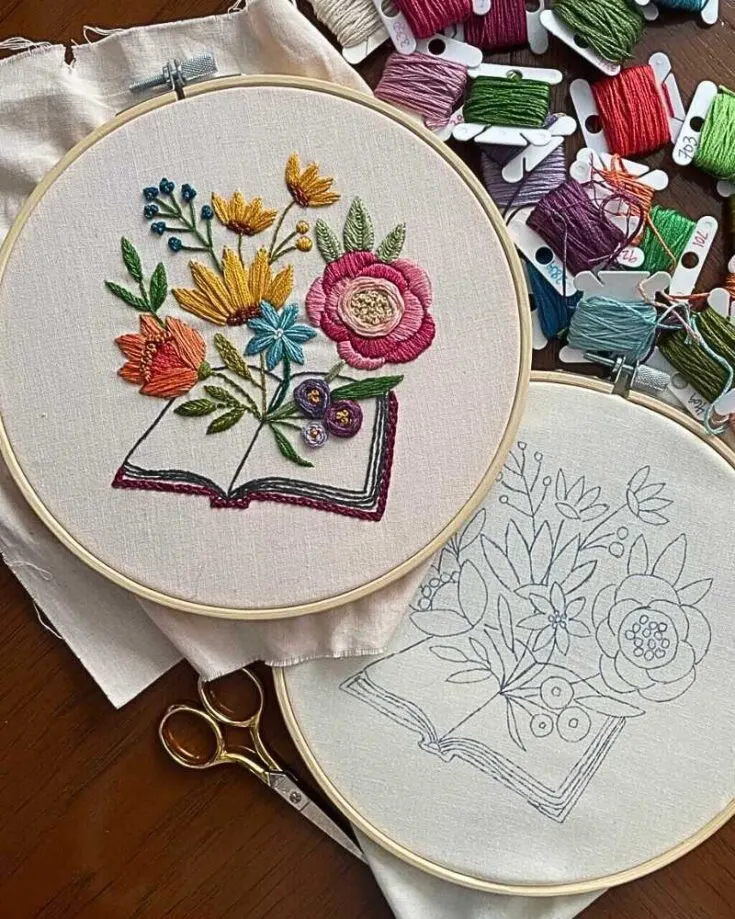 Want to challenge yourself with something different? Try embroidering this elegant blooming book with a variety of colored floss. All you need to do to access the PDF is to sign up to their webpage and the pattern will be emailed to you. Or, you could watch the video for a step-by-step tutorial. Skill Level: Easy