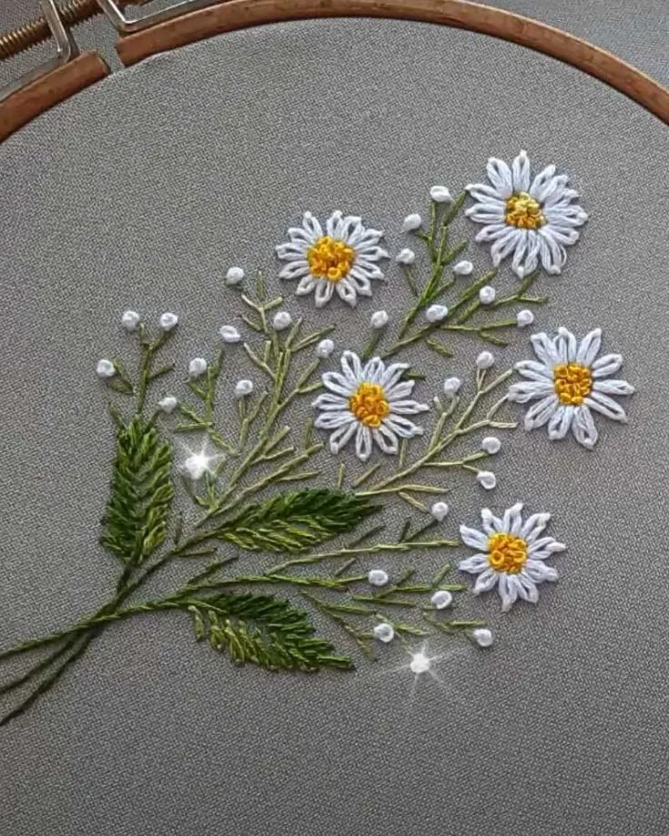Turn your home into a calm soothing escape by following this step-by-step tutorial to create your very own bouquet embroidery. Although it is simple, its a total classic. Nothing could go wrong with a little touch of flora in your space.&nbsp; Skill Level: Easy