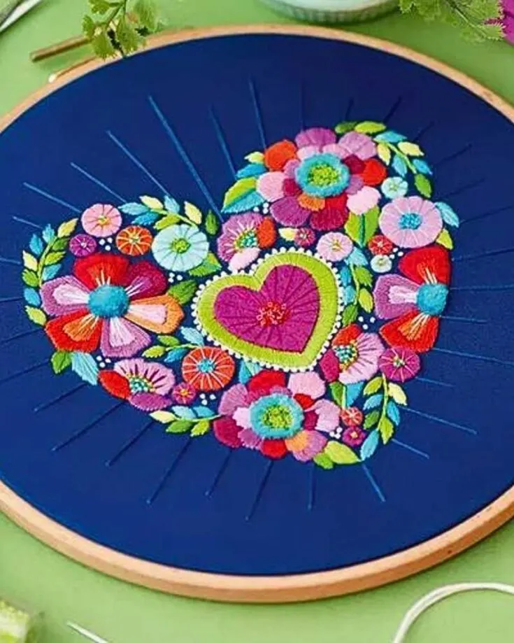 Looking for a challenge but still want to create something in your comfort zone? Try this design out for measure! Although it is a simple heart filled with flowers, it is very detailed, with tiny sections filling up the entire heart. Skill Level: Advanced