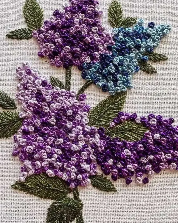 We just love this one so much! It reminds us of a field of lavenders, the colors are so vibrant and, the blue compliments the purple so well. Skill Level: Intermediate