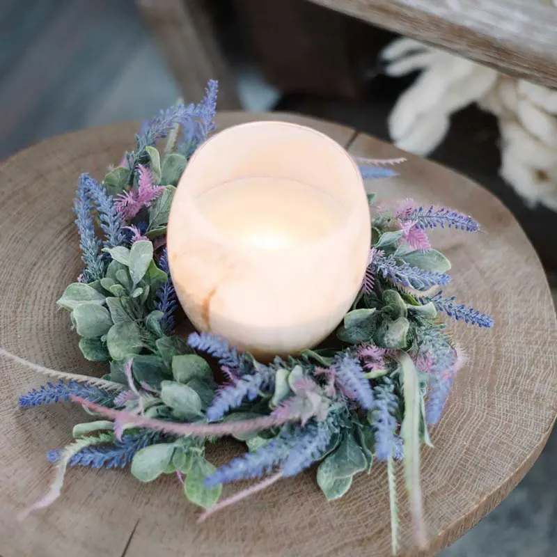 This lavender candle wreath project is as simple as it is delightful. Let your creativity bloom by adding your own personal flair with colorful accents to match your style. Once you&rsquo;re finished, you can proudly display your candle wreath anywhere in your home to spread joy and relaxation vibes.