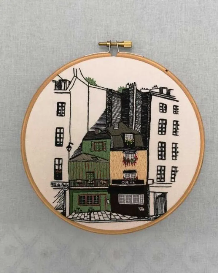 If you&rsquo;ve made it this far, let&rsquo;s get into the real deal of embroidery. Have a look at this intricate piece of Notre Dame. This design is so detailed, with small sections pieced together to form this magnificent landscape design. Simply sign up for their newsletter to gain access to many free embroidery patterns that will be emailed to you!&nbsp; Skill Level: Advanced