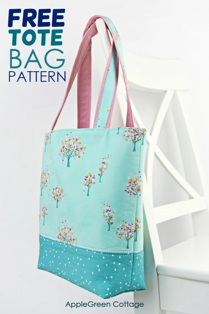 tote bag pattern in 2 sizes