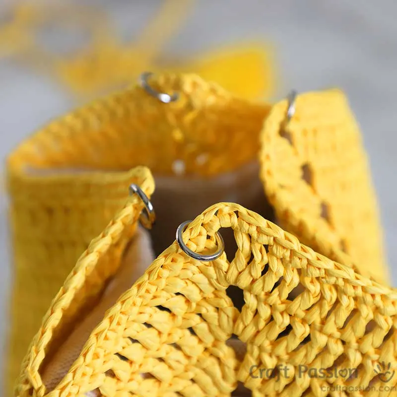 add rings to bag drawstring bucket bag