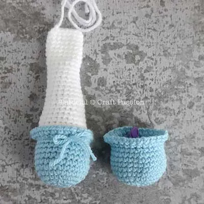 crochet snowman arms