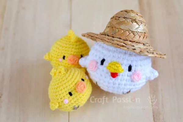 crochet chicken amigurumi pattern
