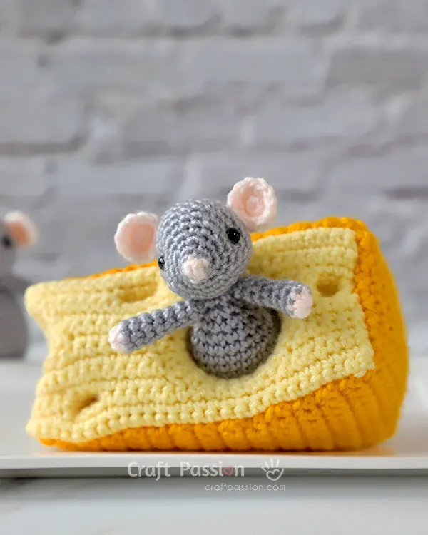 amigurumi mouse cheese pattern
