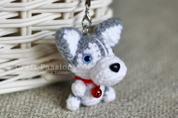 crochet husky dog