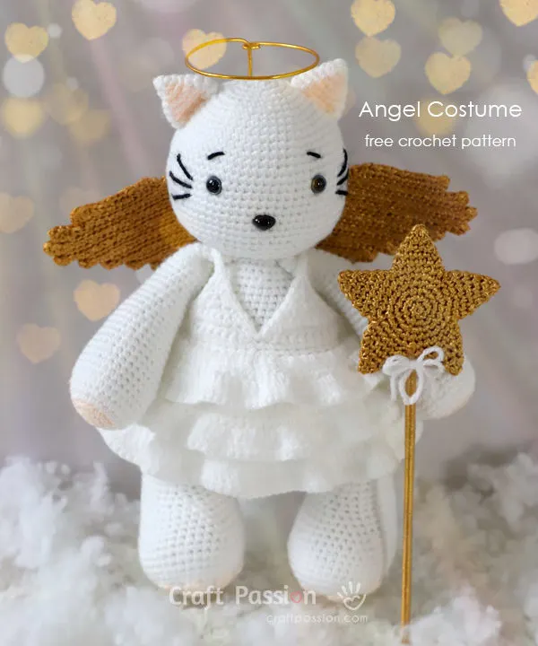 angel cat crochet pattern