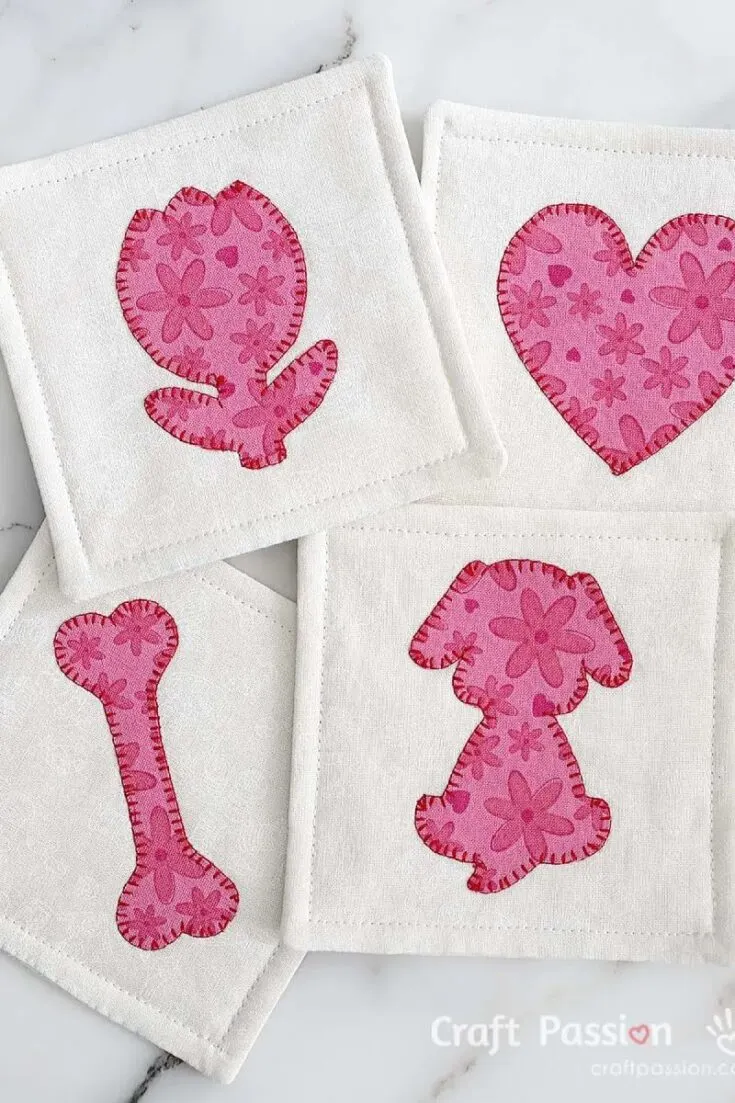 Follow this tutorial to learn how to make applique with your scraps! Applique is a technique that is so easy to learn and so versatile. It's a simple way to showcase any scraps you have with a particularly eye catching design. Once you've learned the basics of applique, check out this tutorial on Sewing Coasters.