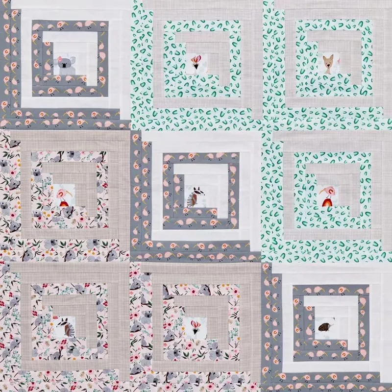 Are you looking for log cabin quilt patterns that are as adorable and cozy? Then, this design is just what you&rsquo;ll need! Made with fussy-cut centers, this lovely quilt is minimalistic and truly one-of-a-kind. The finished size is 36 &frac12;&rdquo; x 36 &frac12;&rdquo; square.