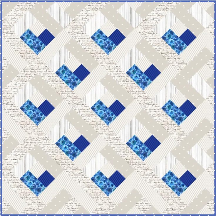 Here&rsquo;s a lovely Baby Heart Log Cabin Quilt that you can make quickly, as it&rsquo;s a fast-to-sew project! This pattern uses log cabin blocks with sweetheart motifs to create a cozy, cheerful quilt pattern for your little ones. It&rsquo;s visually stunning yet so calming to the eyes, and this pattern allows you to quilt a personalized heirloom that promises warmth and love. You can make it in blue, pink, or your favorite colors. The finished size is 42&rdquo; x 42&rdquo;.
