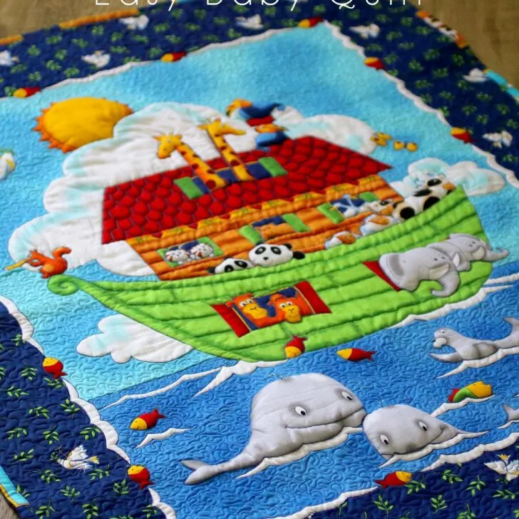 This is an easy baby quilt tutorial, using trapunto technique to make the design more attractive.