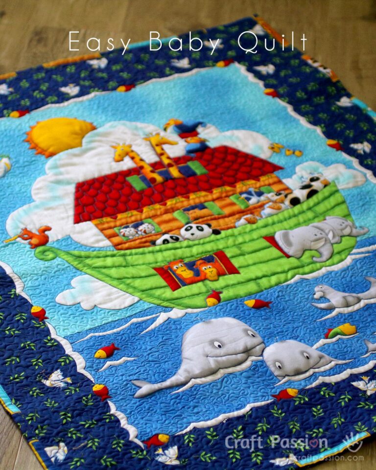 This is an easy baby quilt tutorial, using trapunto technique to make the design more attractive.