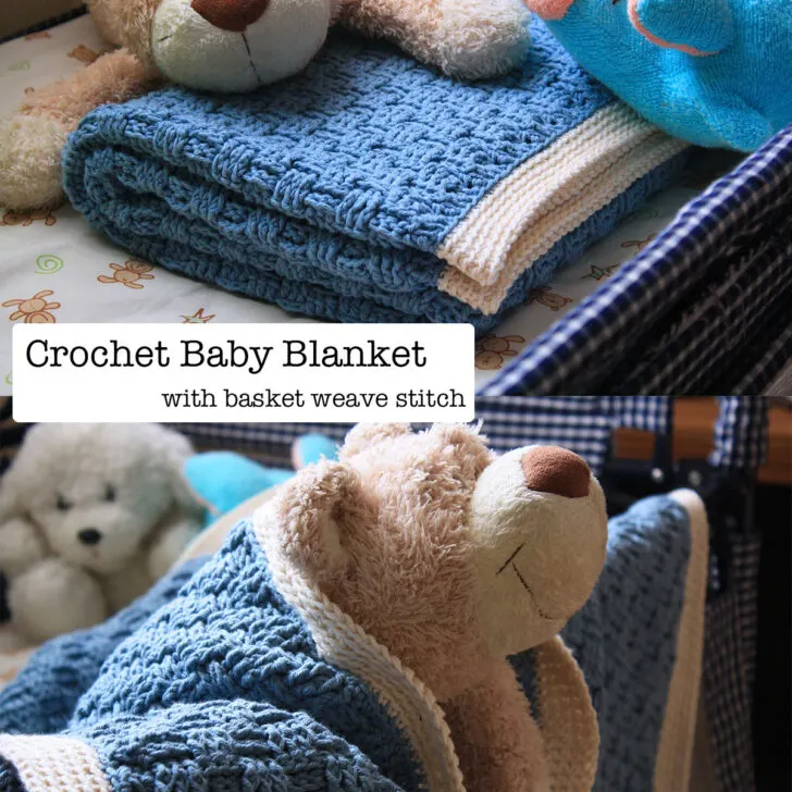 Find out how to crochet this basket weave pattern to make a baby blanket. Be it as gift or for own use, this crochet baby blanket sure warms the receiver's heart.