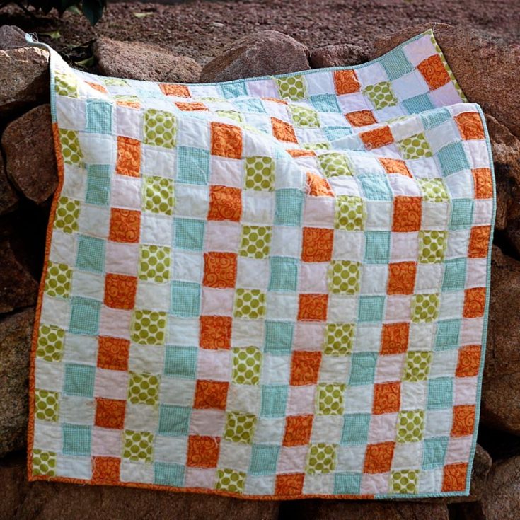 Isn&rsquo;t this basketweave design just so adorable? They actually look like a picnic basket! This delightful pattern blends timeless elegance with a touch of modern flair to your quilts, and it&rsquo;s a no-sew top! Perfect for beginners, and the size is meant for a baby quilt. Size: 32&rdquo; x 38&rdquo;