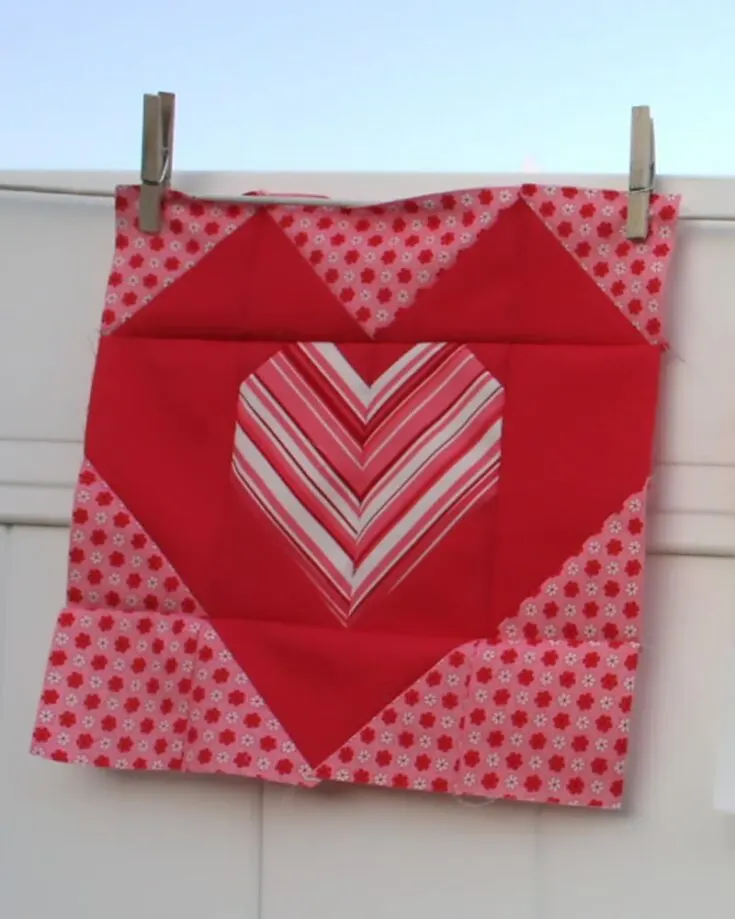Take a look at this big quilt block! This tutorial will guide you through and through the process of making this design. It&rsquo;s perfect for Valentines or Galentines, and it&rsquo;s a beginner-friendly pattern. The finished block size is 12&rdquo; x 12&rdquo;.&nbsp;