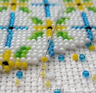 how to sew beads
