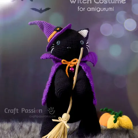 amigurumi witch cat crochet pattern