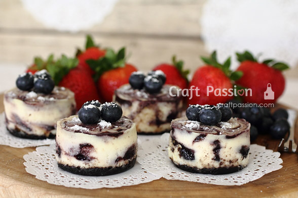 Mini Blueberry Cheesecake