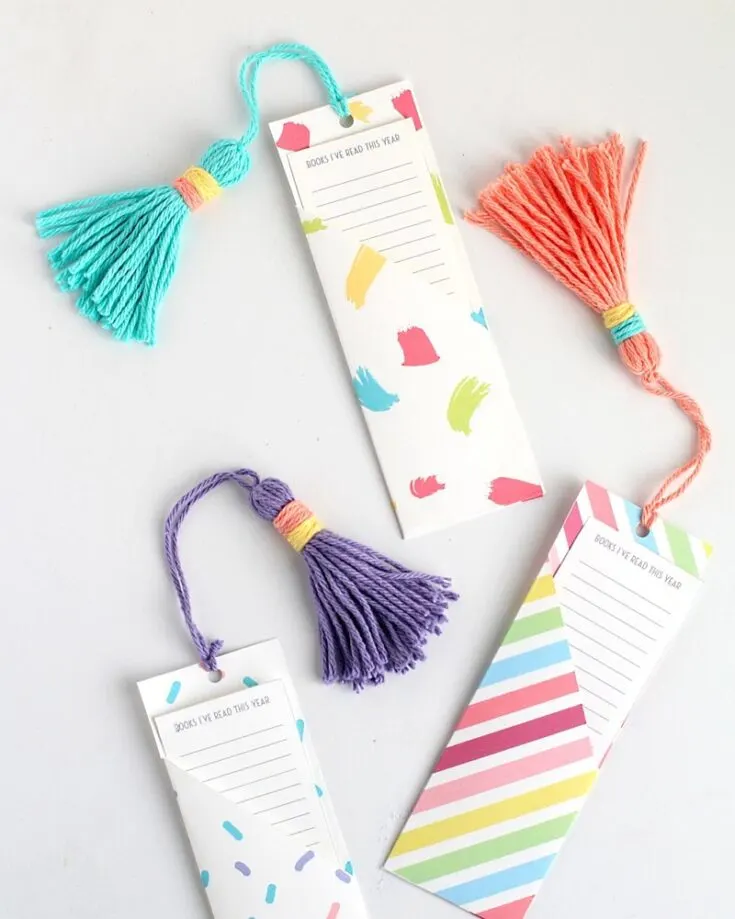 Add a playful twist to your reading adventures with this DIY bookmark that comes with a unique "book list pocket." It's a creative way to keep track of your reads and a great way to annotate without writing in your books.