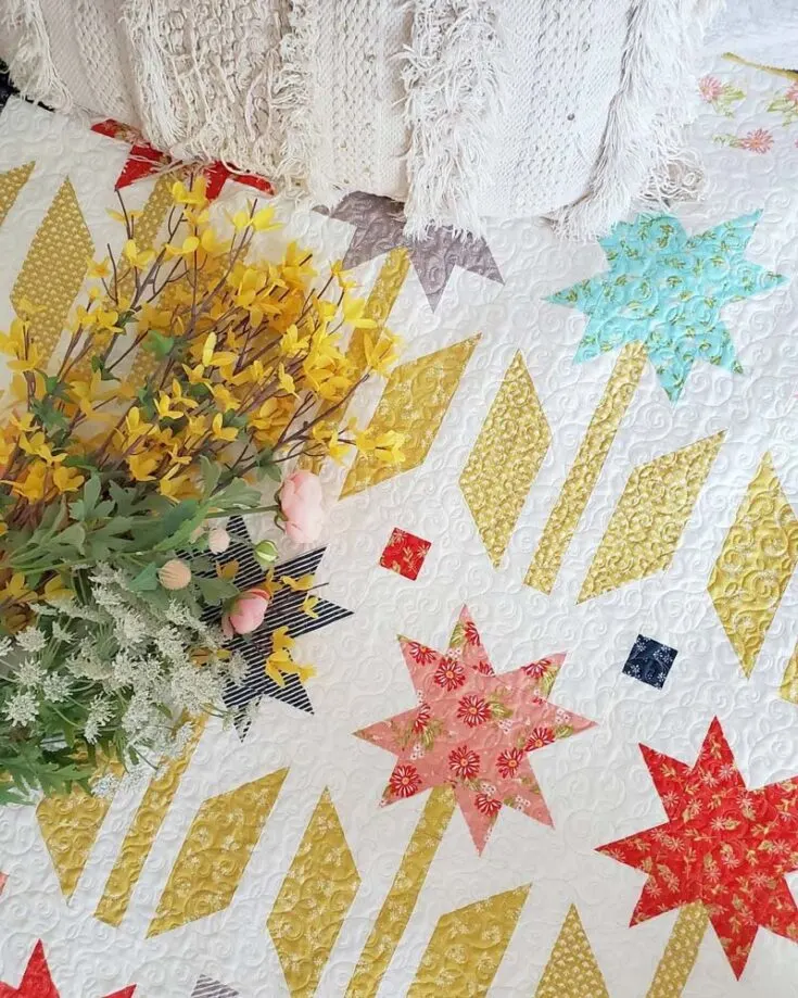 Check out this gorgeous Botanical Garden Quilt pattern on Etsy! It&rsquo;s inexpensive, and this pattern will guide you in quilting a garden-inspired masterpiece with its soothing botanical motifs in just one layer cake! It&rsquo;s so fun to make and would turn into a lovely and thoughtful gift for Mother&rsquo;s Day. The finished size measures 66&rdquo; x 79&rdquo;.