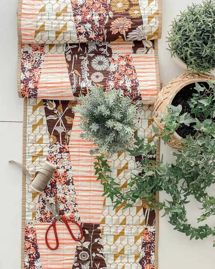 Check out this glorious runner design called A Bountiful Harvest. If you've watched the Netflix series, "Anne with an E," this pattern is inspired by the 1800's home decor aesthetic, and it is to die for! Try this one-patch quilt pattern if you love everything vintage and country.&nbsp; Table runner size: 14 &frac12;" x 68 &frac12;"