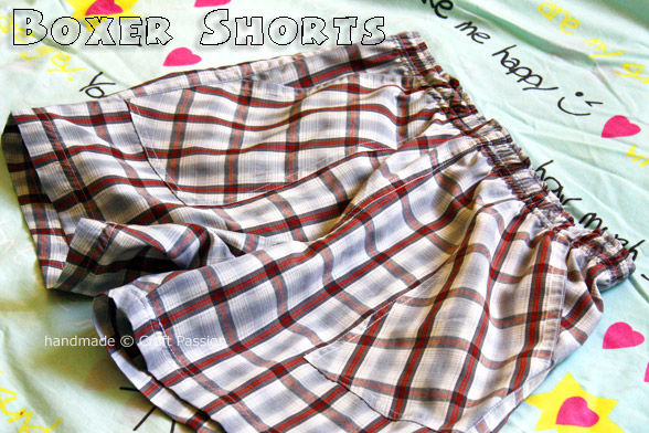 Sew Unisex Boxer Shorts with free pattern & tutorial. Perfect gift for father's days & for summer. Download & print ready to use sewing pattern.