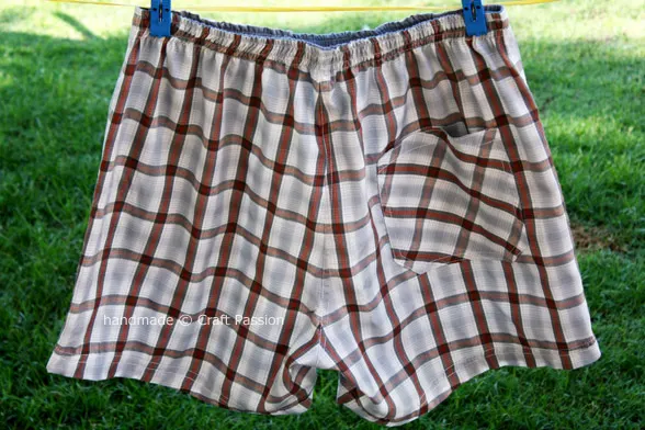Sew Unisex Boxer Shorts with&nbsp;free pattern & tutorial.&nbsp;Perfect gift for father's days & for summer. Download & print ready to use sewing pattern.