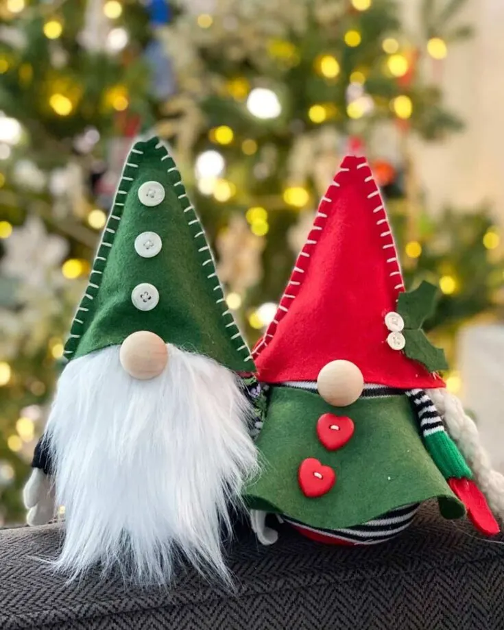 Boy and girl gnomes are the cutest duo. You can craft them in festive Christmas colors or use your favorite shades to enjoy them year-round!
