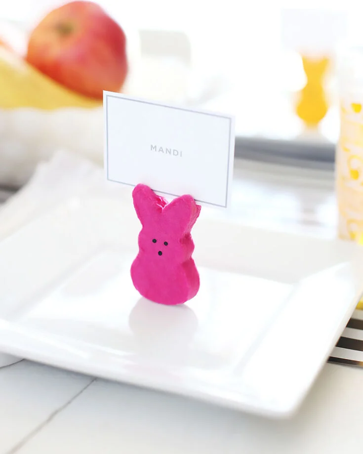 If you&rsquo;re hosting a brunch or high-tea Easter event, your guests would need their very own bunny place card holders to know their assigned seats! These are quick and simple to make and will get you many compliments. It&rsquo;s the little details that make the most out of hosting!&nbsp;