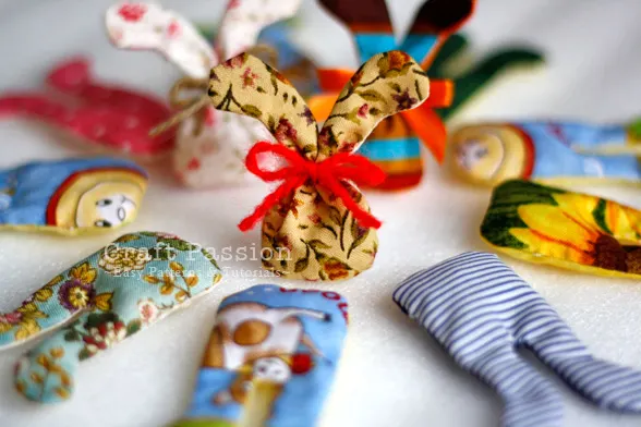 how to sew bunny sachet