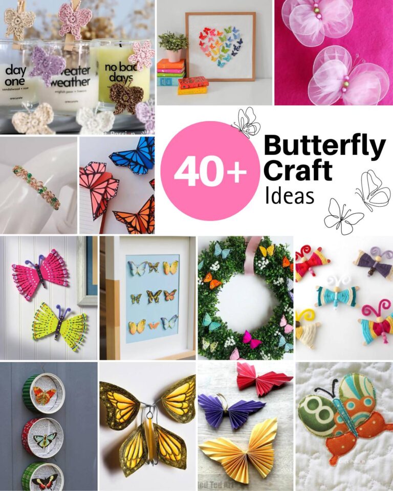 Elevate your home decor with these adorable and creative butterfly craft ideas, suitable for all ages that will tickle your fancy!