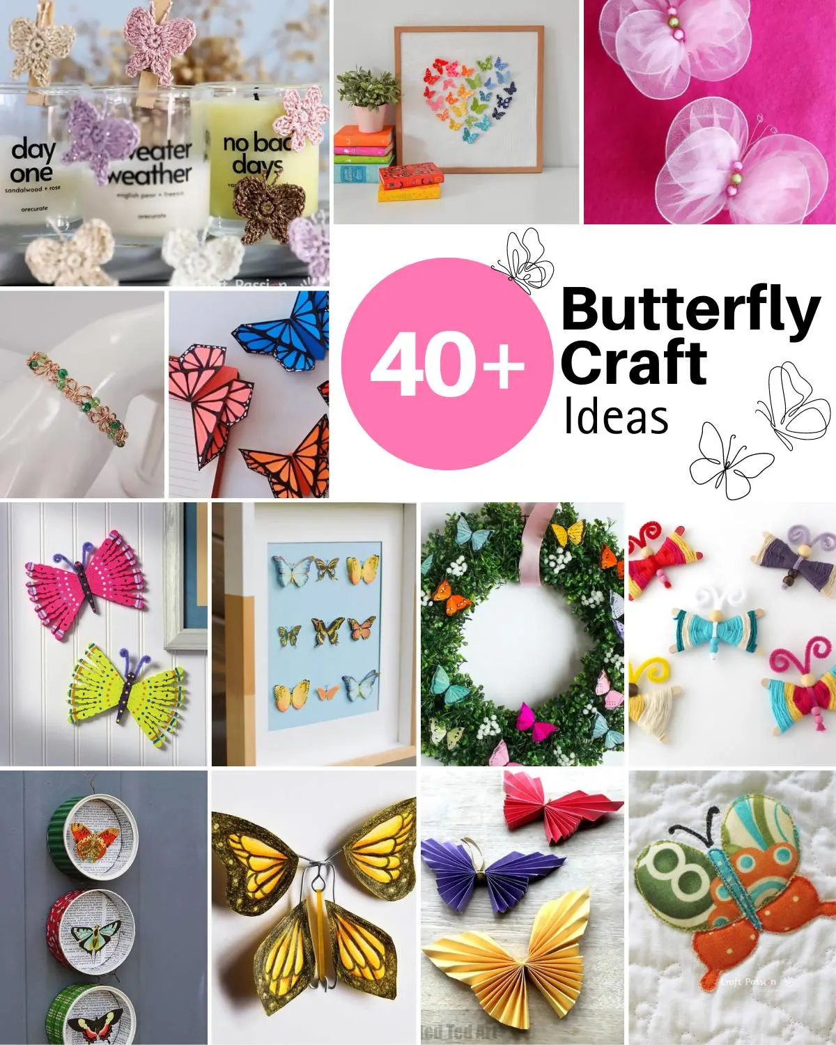 Elevate your home decor with these adorable and creative butterfly craft ideas, suitable for all ages that will tickle your fancy!