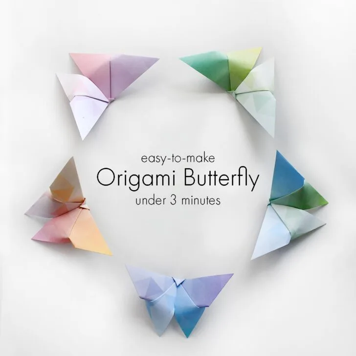 Learn how to make simple a origami butterfly with picture guides and detailed steps! They are perfect for home decorations and housewarming gifts.