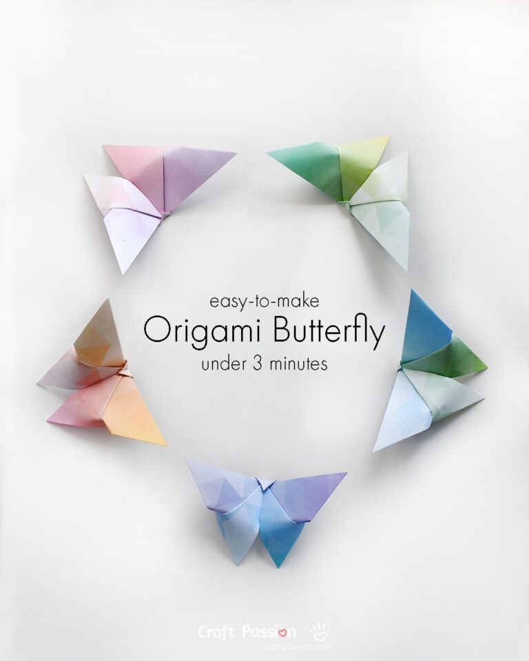 Learn how to make simple a origami butterfly with picture guides and detailed steps! They are perfect for home decorations and housewarming gifts.