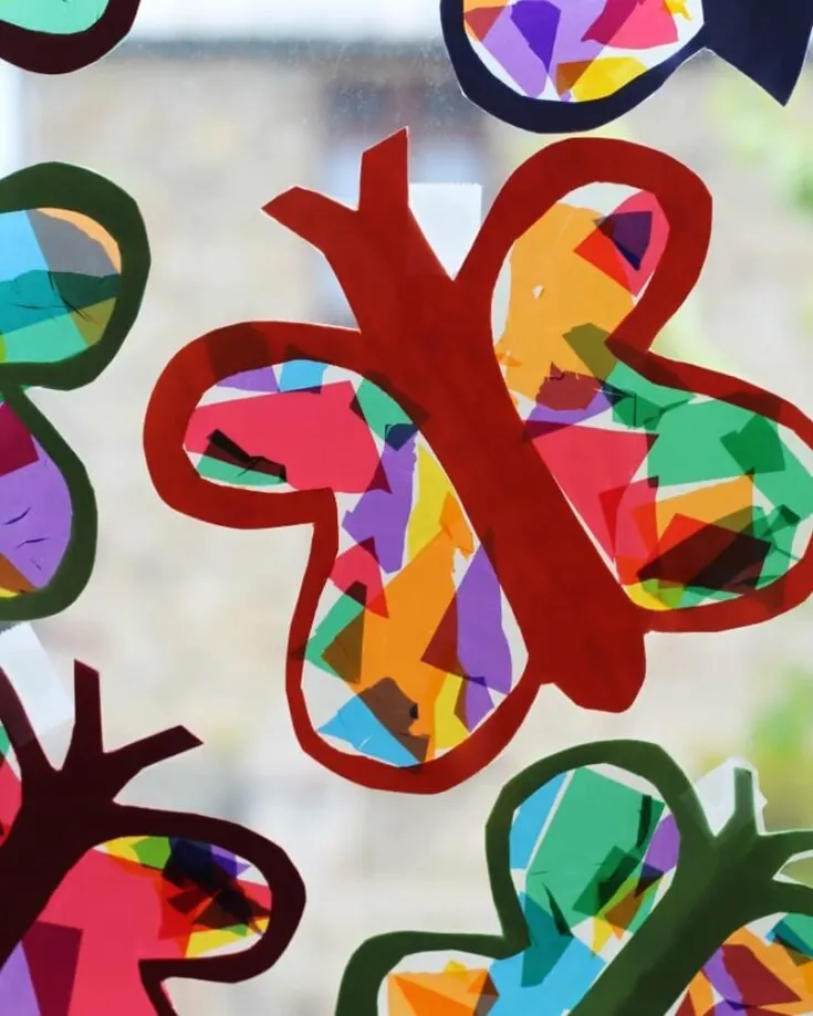Check this glimmering craft out. As the name suggests, suncatchers catch the sun's rays and colorfully reflect them on any surface. Plaster them all over your windows to make your indoors a colorful wonderland and brighten the space.