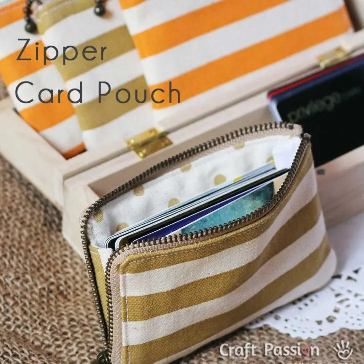 zipper card pouch pattern