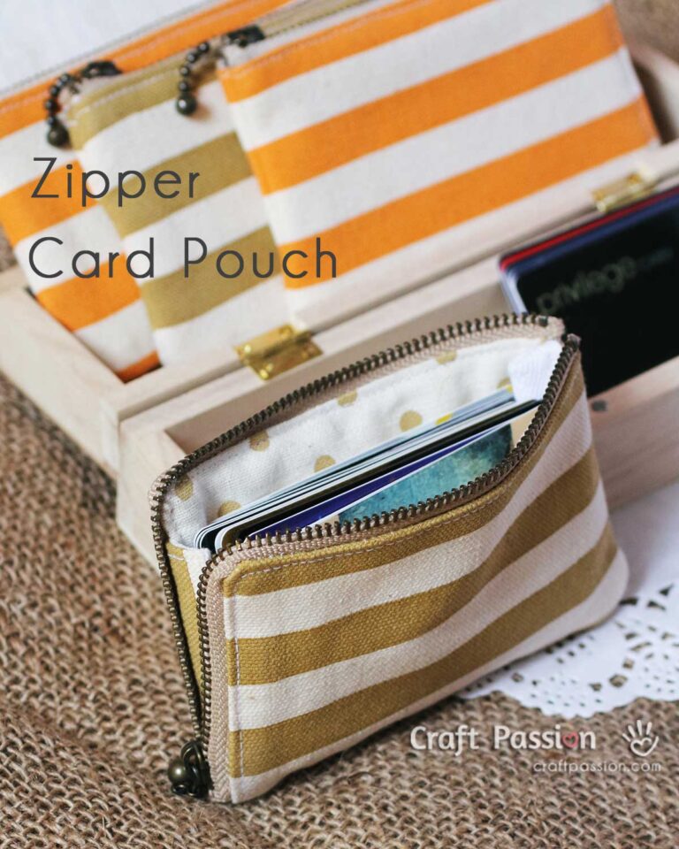 zipper card pouch pattern