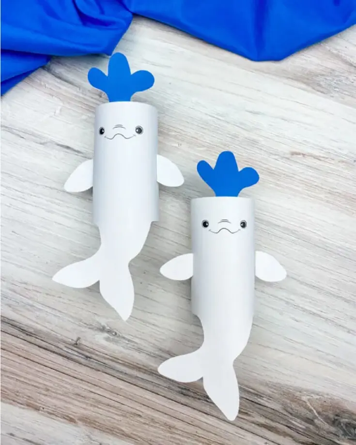 Did you know that Beluga whales can swim backward? Teach your kids all about marine wildlife with this simple and fun craft using paper and a cardboard tube. It can be a fun school art project that engages them with the wonders of the ocean.