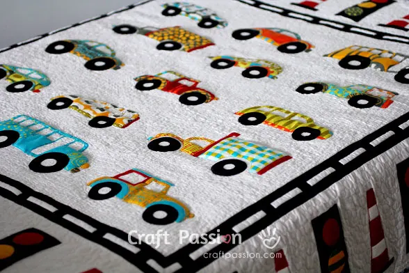 car appliques patchwork