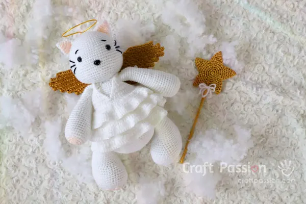 cat angel amigurumi pattern
