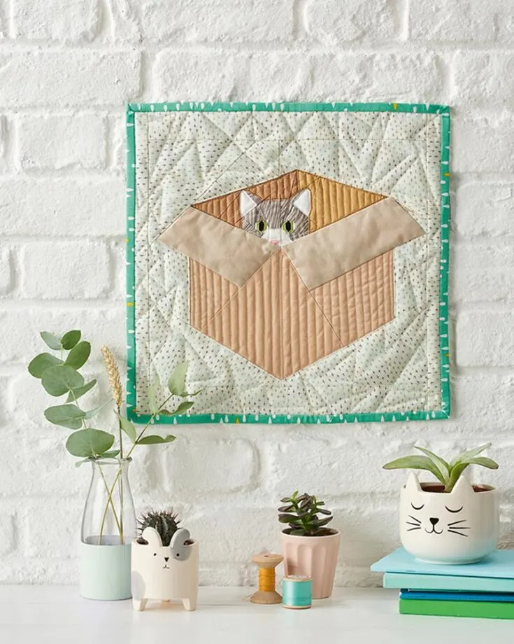 Pets are always a great companion when welcoming your little ones to the family. So, why not make various cat baby quilt designs that your kids will adore? With easy-to-read instructions, you&rsquo;ll be quilting these adorable feline baby quilts in an instant. The finished quilt size is 15 &frac12;&rdquo; x 15 &frac12;&rdquo;.
