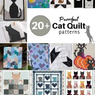 Browse through this list of cat quilt patterns that will tickle your fancy! The list contains cat quilts with abstract designs and a variety of aesthetics.