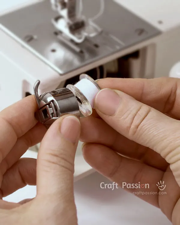 load bobbin in sewing machines